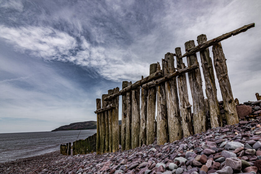 Porlock Bay with Hurlstone Point in the distance