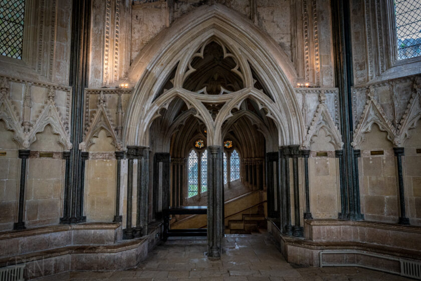 Entrance to the Chapter House in Wells Cathedral Entrance to the Chapter House at Wells Cathedral