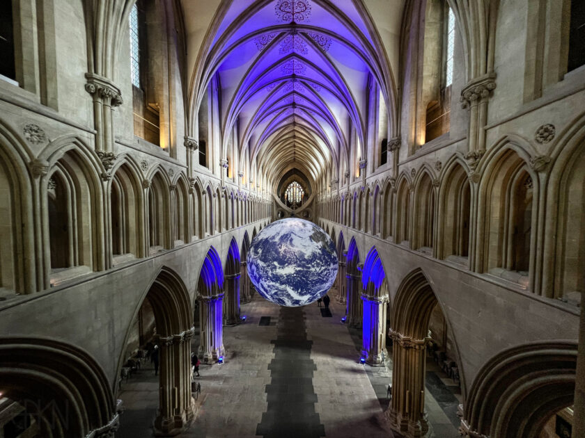 Luke Jerram's Gaia at Wells Cathedral
