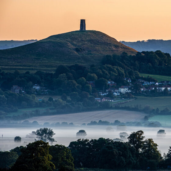 Dawn Mist Over Glastonbury Tor Dawn Mist Over Glastonbury Tor