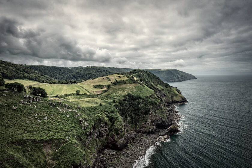 The rocky coast at Exmoor